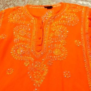 Ladies tunic sequin top sz m